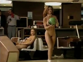 cmnf bowling party - girls play and strip while men watch them
