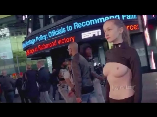 nip video - topless day in the city